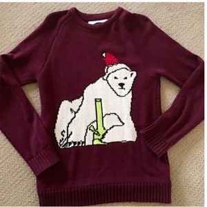 Men's X-Small Winter Sweater in Burgundy